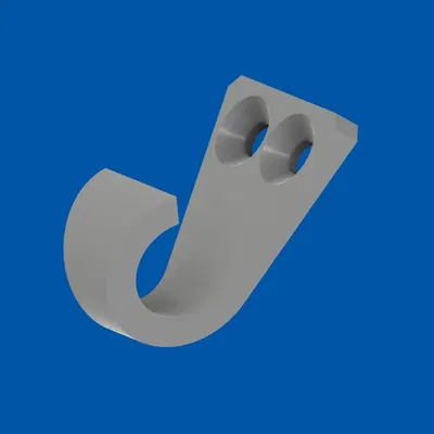 Móc treo nhỏ gọn thiết kế với 2 ốc vít chống xoay