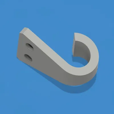 Móc treo nhỏ gọn thiết kế với 2 ốc vít chống xoay