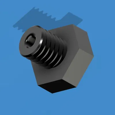 Bu lông rỗng và đai ốc M6 với lỗ 2mm