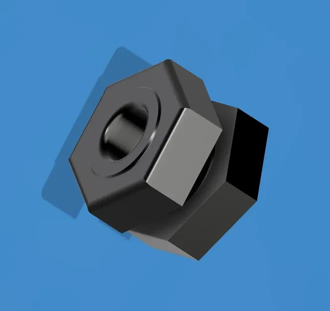 Bu lông rỗng và đai ốc M12 với lỗ khoét 6.8mm - Image 1