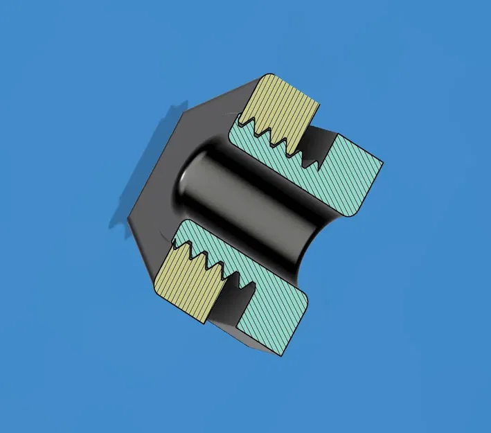 Bu lông rỗng và đai ốc M12 với lỗ khoét 6.8mm - Image 4