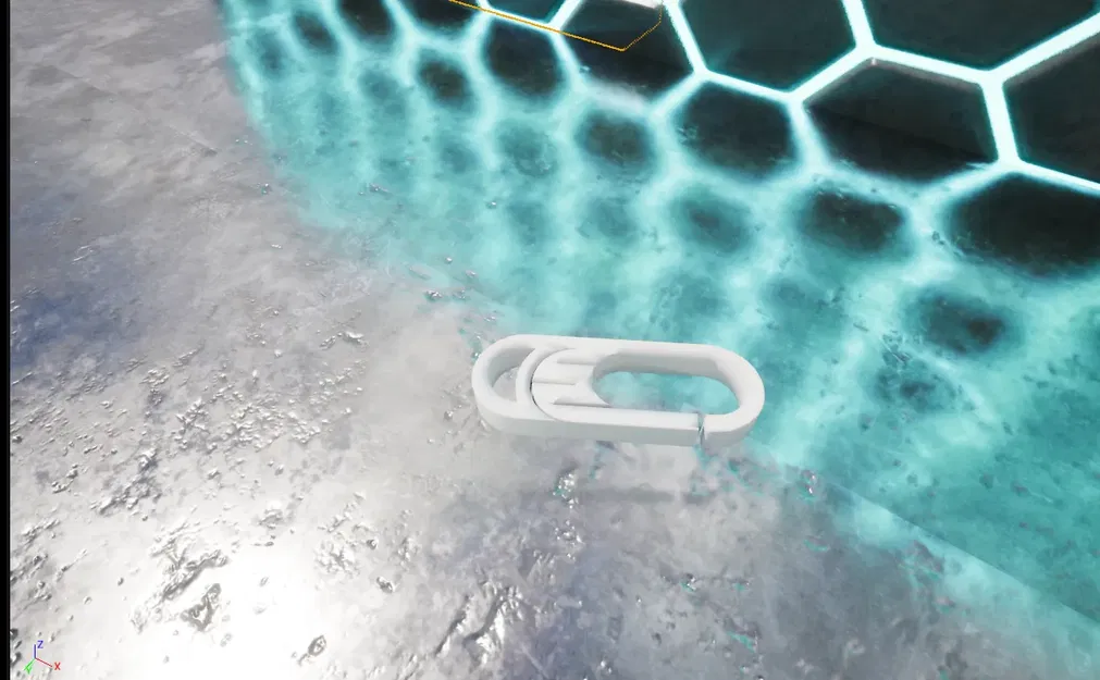 Khóa carabiner phát sáng với lỗ cố định - Image 1