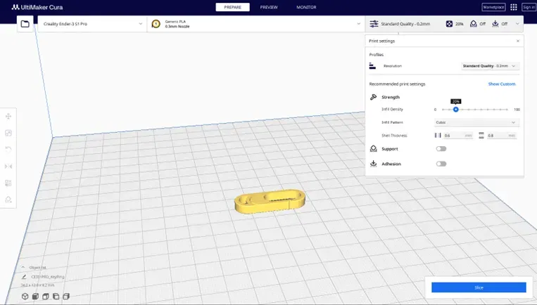 Khóa carabiner phát sáng với lỗ cố định - Image 2
