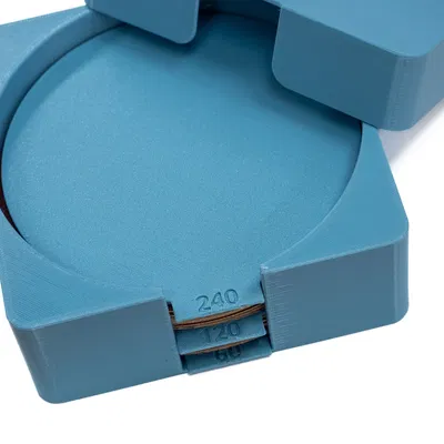 Hộp lưu trữ đĩa chà nhám và nắp đậy