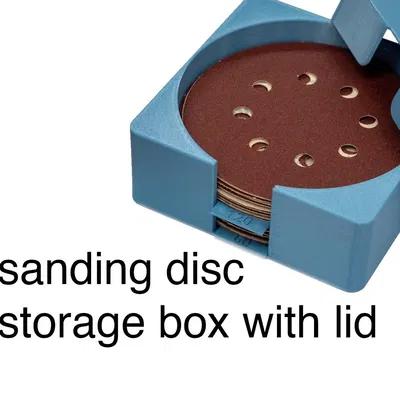 Hộp lưu trữ đĩa chà nhám và nắp đậy