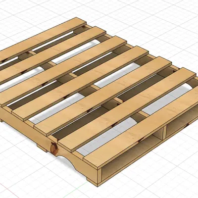 Pallet mini tỉ lệ 1:10 cho mô hình hóa