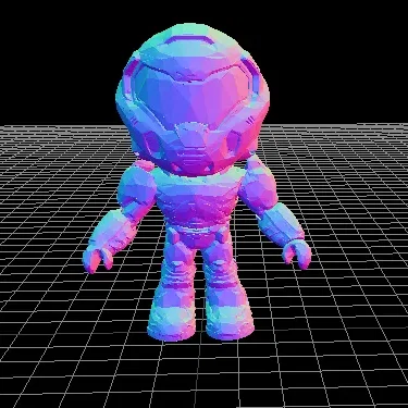 Nhân vật DOOMGUY phong cách low poly năm 2016