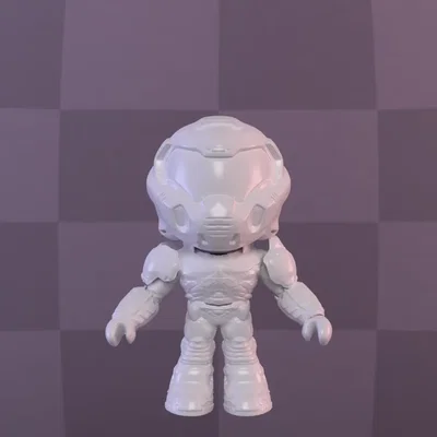 Nhân vật Doom Guy mô phỏng chi tiết và độc đáo