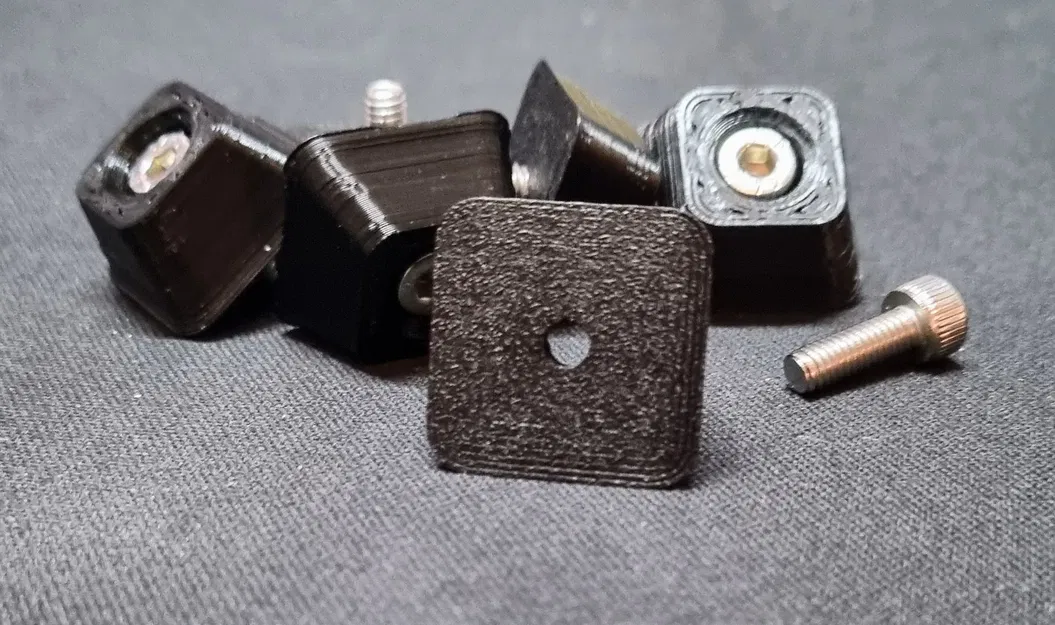 Chân vuông thon dần với lỗ thích hợp cho vít m4 - Image 1