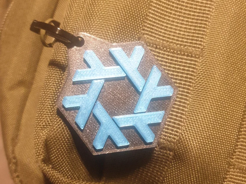Móc khóa hình lục giác với logo Nix - Image 1