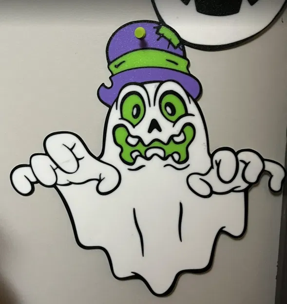 Ma quái treo tường phong cách 2D cho Halloween - Image 1