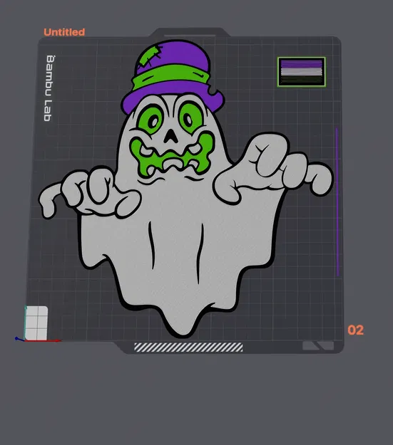 Ma quái treo tường phong cách 2D cho Halloween - Image 2