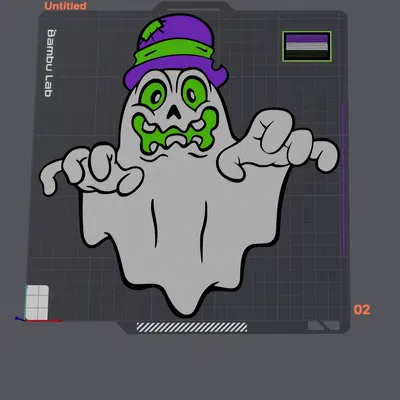 Ma quái treo tường phong cách 2D cho Halloween