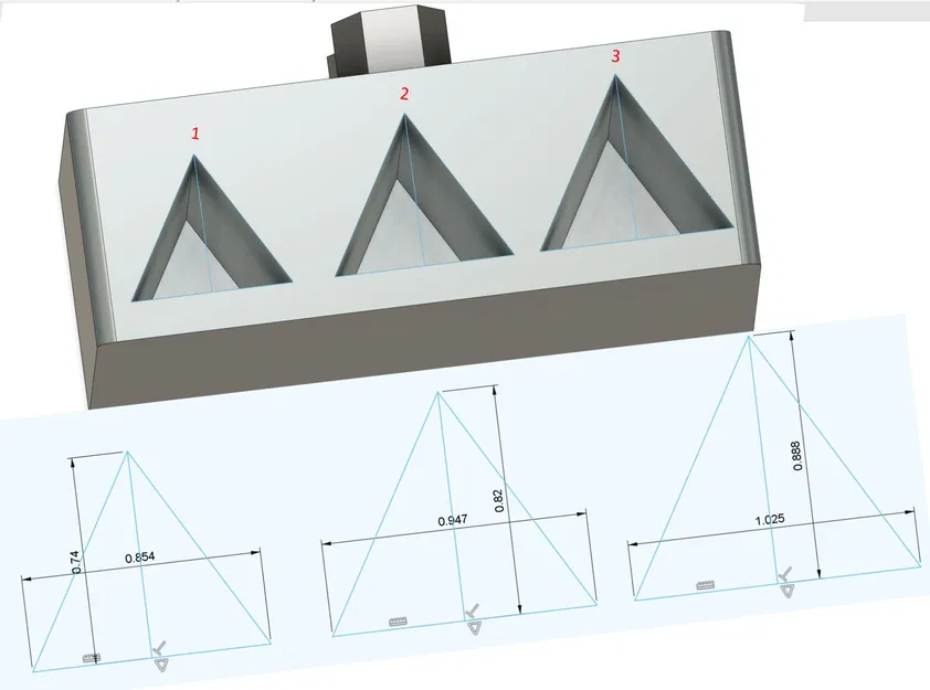 Giá đỡ thước kẻ quy hoạch/kỹ thuật HSW (Kích thước khác nhau) - Tổ ong - Image 3
