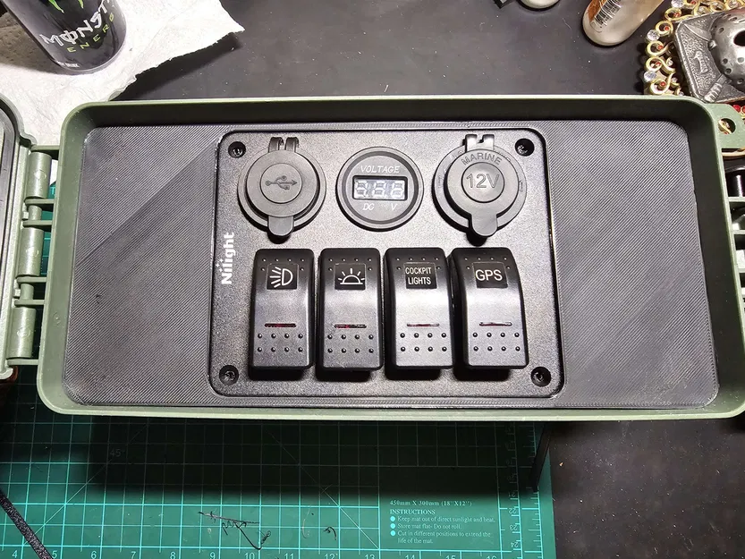 Chèn hộp đạn cho công tắc rocker Nilight 6 - Image 1