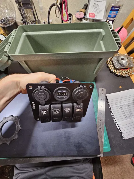 Chèn hộp đạn cho công tắc rocker Nilight 6 - Image 2