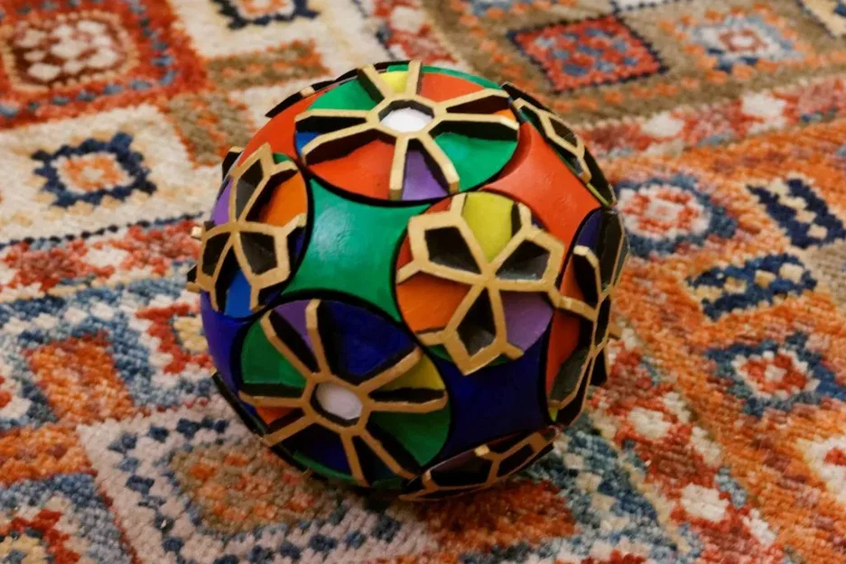 Khối lập phương fidget họa tiết arabesque - Image 1