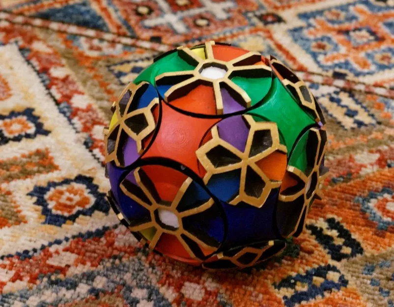 Khối lập phương fidget họa tiết arabesque - Image 2
