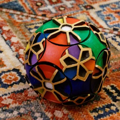 Khối lập phương fidget họa tiết arabesque