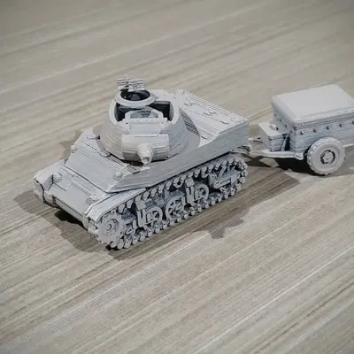 M8 Scott 1/100 dễ in cho mô hình trò chơi