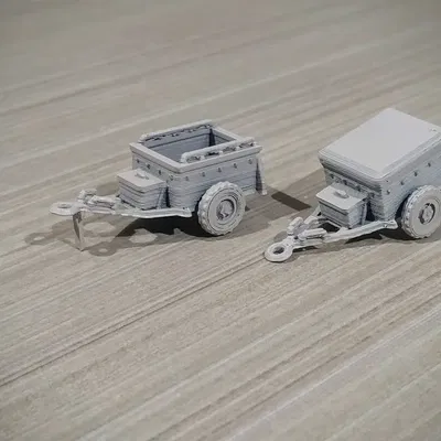 Rơ moóc đạn M10 tỷ lệ 1/100 dễ in