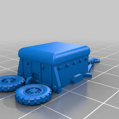 Rơ moóc đạn M10 tỷ lệ 1/100 dễ in