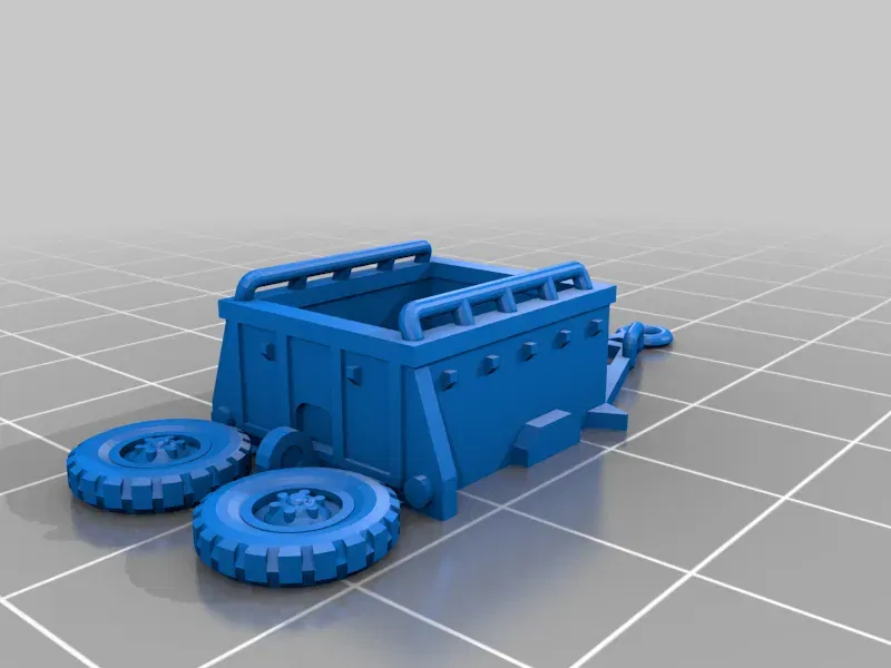 Rơ moóc đạn M10 tỷ lệ 1/100 dễ in - Image 3