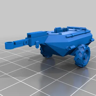 Xe tăng Churchill Crocodile dễ in 3D tỉ lệ 1/100