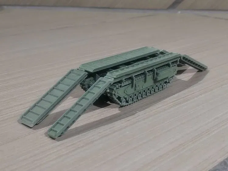 Phương tiện cầu Churchill ARK dễ in 1/100 - Image 1