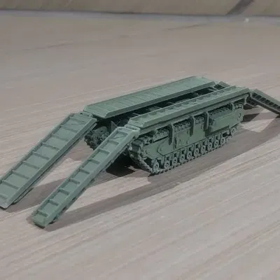 Phương tiện cầu Churchill ARK dễ in 1/100
