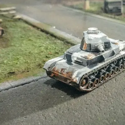 Xe tăng Panzer IV dễ in tỷ lệ 1/100