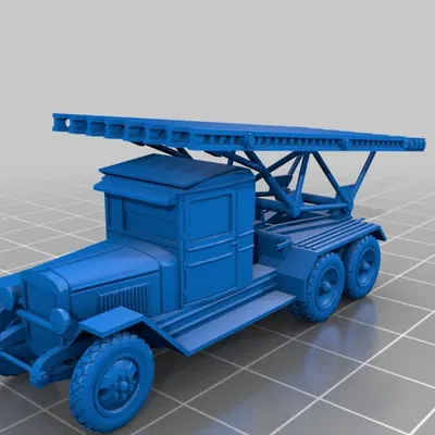 Xe tải Zis Katyusha dễ in tỉ lệ 1/100