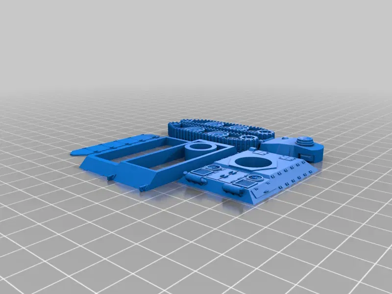 Xe tăng E-25 dễ in 3D tỉ lệ 1/100 - Image 6