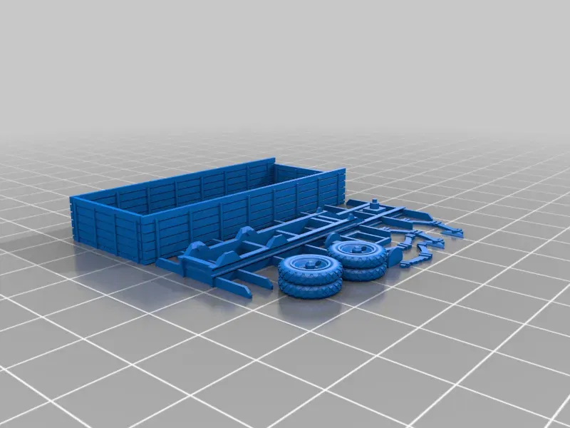 Xe tải bán tải ZIS 10 dễ in 3D với phụ kiện - Image 5