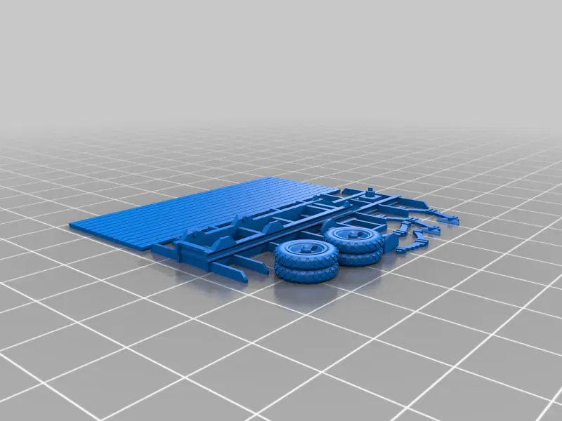 Xe tải bán tải ZIS 10 dễ in 3D với phụ kiện - Image 8