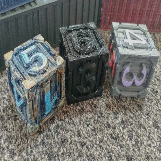 Xúc xắc container hàng hóa sáu mặt cho trò chơi gaslands - Image 2