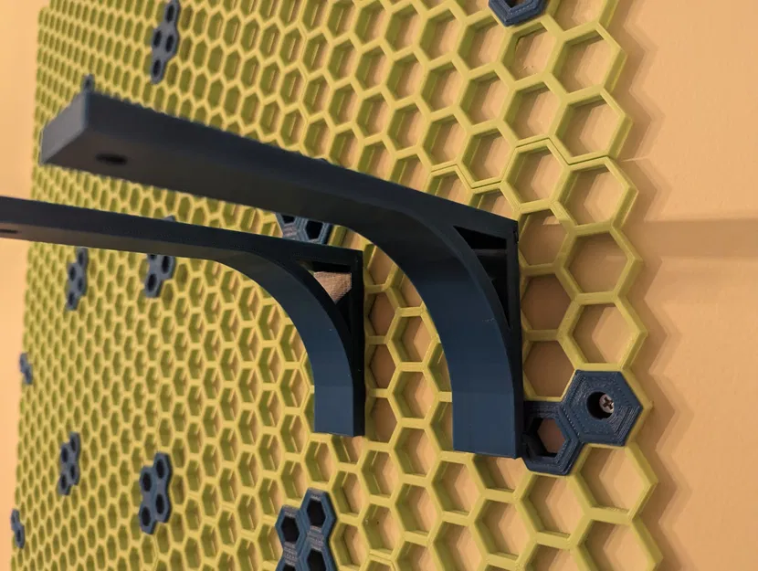 Giá đỡ kệ cho hệ thống tường tổ ong - Image 1