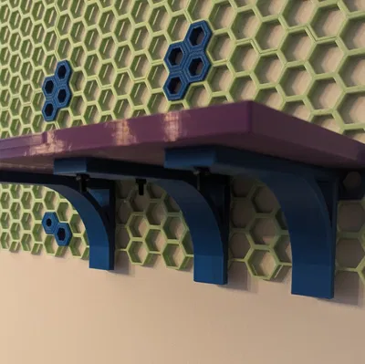 Giá đỡ kệ cho hệ thống tường tổ ong