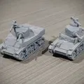Mô hình xe tăng M3 và M5 Stuart dễ in 1/100 - Thumbnail 1