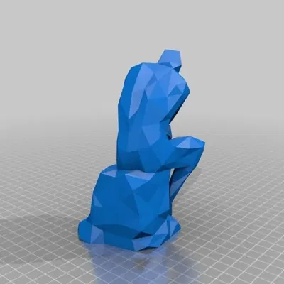 Bản sao 500 polygon tác phẩm 'Người suy tư' của Rodin