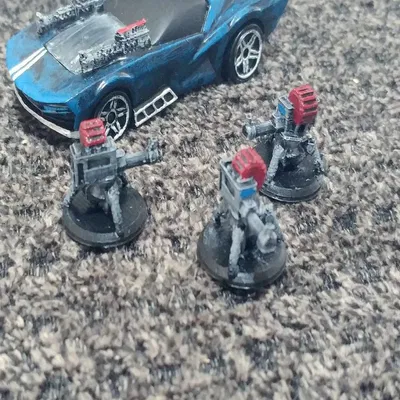 Súng canh gác dễ in cho trò chơi Gaslands