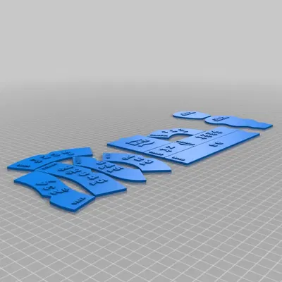 Mẫu Gaslands với số lớn và biểu tượng rõ ràng