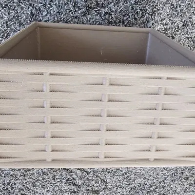 Giỏ đan bằng mây thiết kế cải tiến giảm yêu cầu hỗ trợ