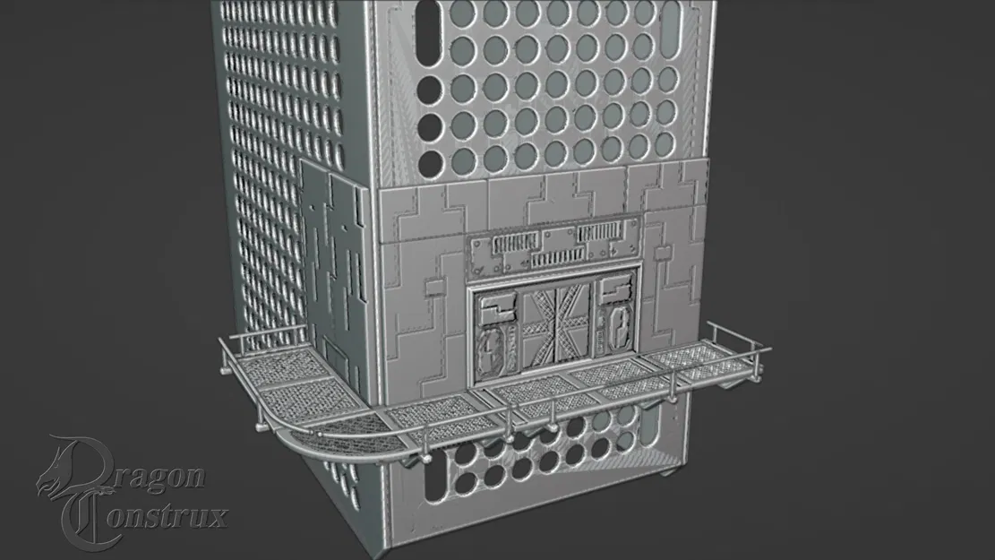 Tháp cơ sở công nghiệp QUBE 500 cho mô hình bàn chơi - Image 5