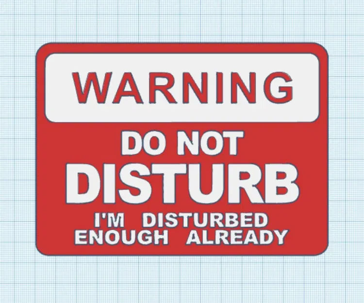 Biển báo "Không làm phiền" với thiết kế ổn định - Image 1