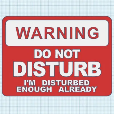 Biển báo "Không làm phiền" với thiết kế ổn định