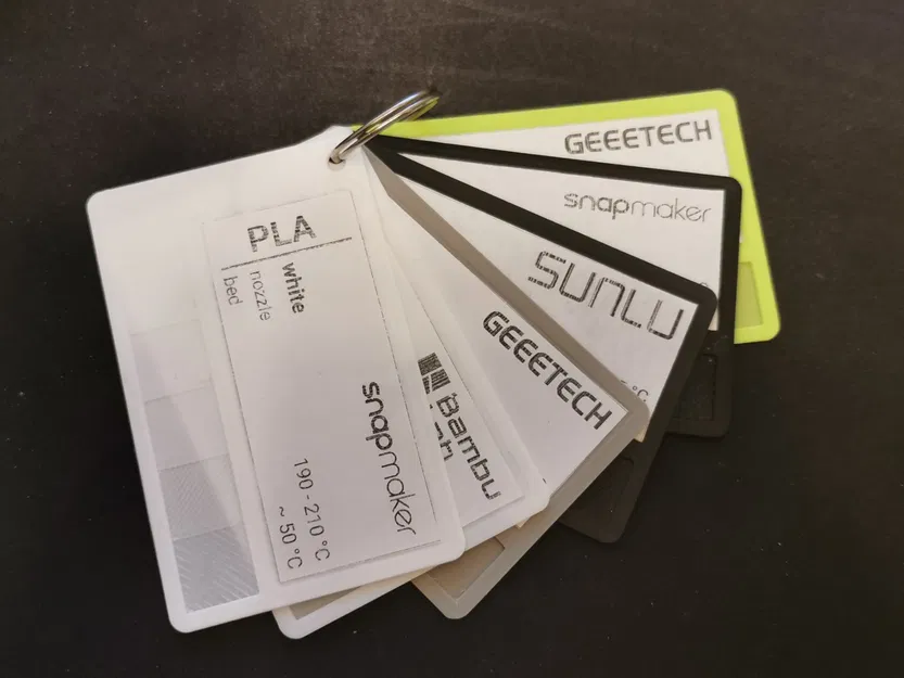 Thẻ mẫu filament dạng thẻ tín dụng - Image 1