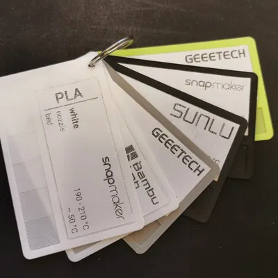 Thẻ mẫu filament dạng thẻ tín dụng