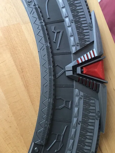 Mô hình Stargate với cơ chế quay glyphs và giá treo tường - Image 11