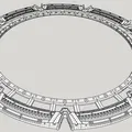 Cổng sao 3D - Phần ngoài cho mô hình Stargate 5ft - Thumbnail 3